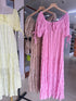 Summer Casual Loose Puff Sleeves Square Neck Dresses